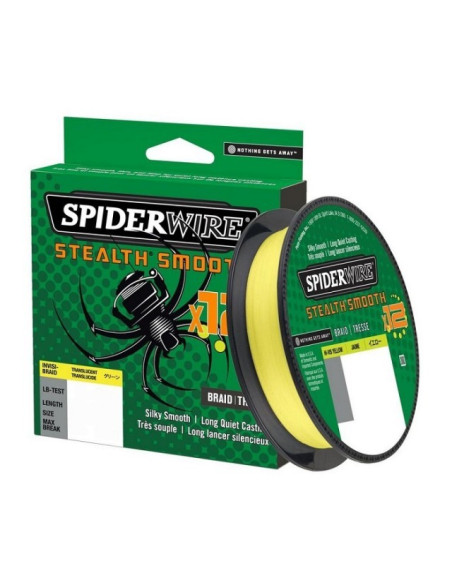 Spider Wire Stealth Smooth X8 0.15mm 150m Hi-Vis Yellow